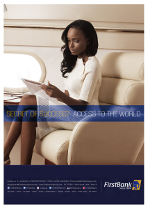 First Bank Nigeria ad campaign - photographed by Remi Adetiba
