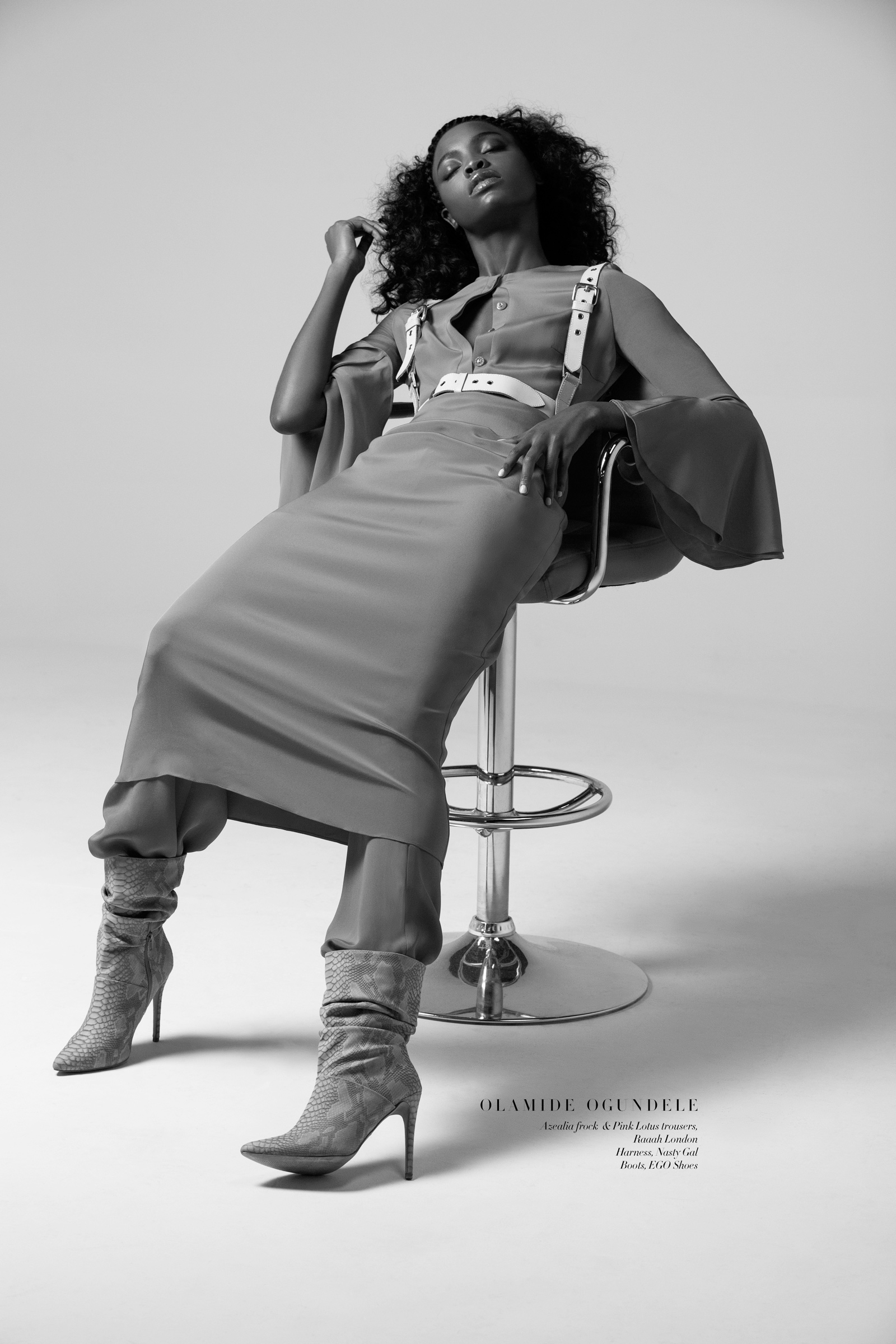 Model Olamide Ogundele photographed by Remi Adetiba