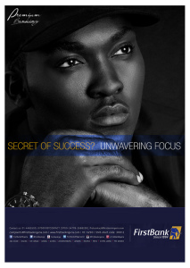 First Bank Nigeria ad campaign - photographed by Remi Adetiba