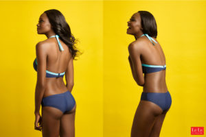 Supermodel Oluchi Onweagba-Orlandi for LuLu Lingerie, photographed by Remi Adetiba