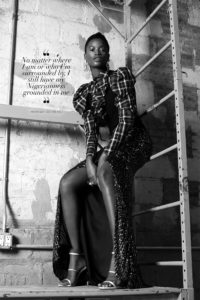 Model Mayowa Nicholas for Schick Magazine October 2017, photographed by Remi Adetiba