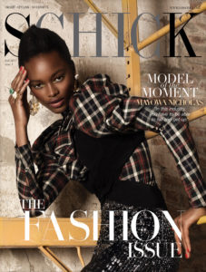 Model Mayowa Nicholas for Schick Magazine October 2017, photographed by Remi Adetiba
