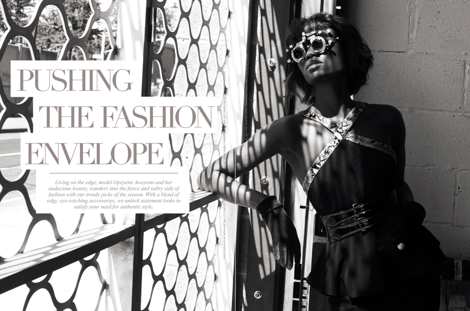 Model Yemi Awoyemi for Schick Magazine October 2017, photographed by Remi Adetiba