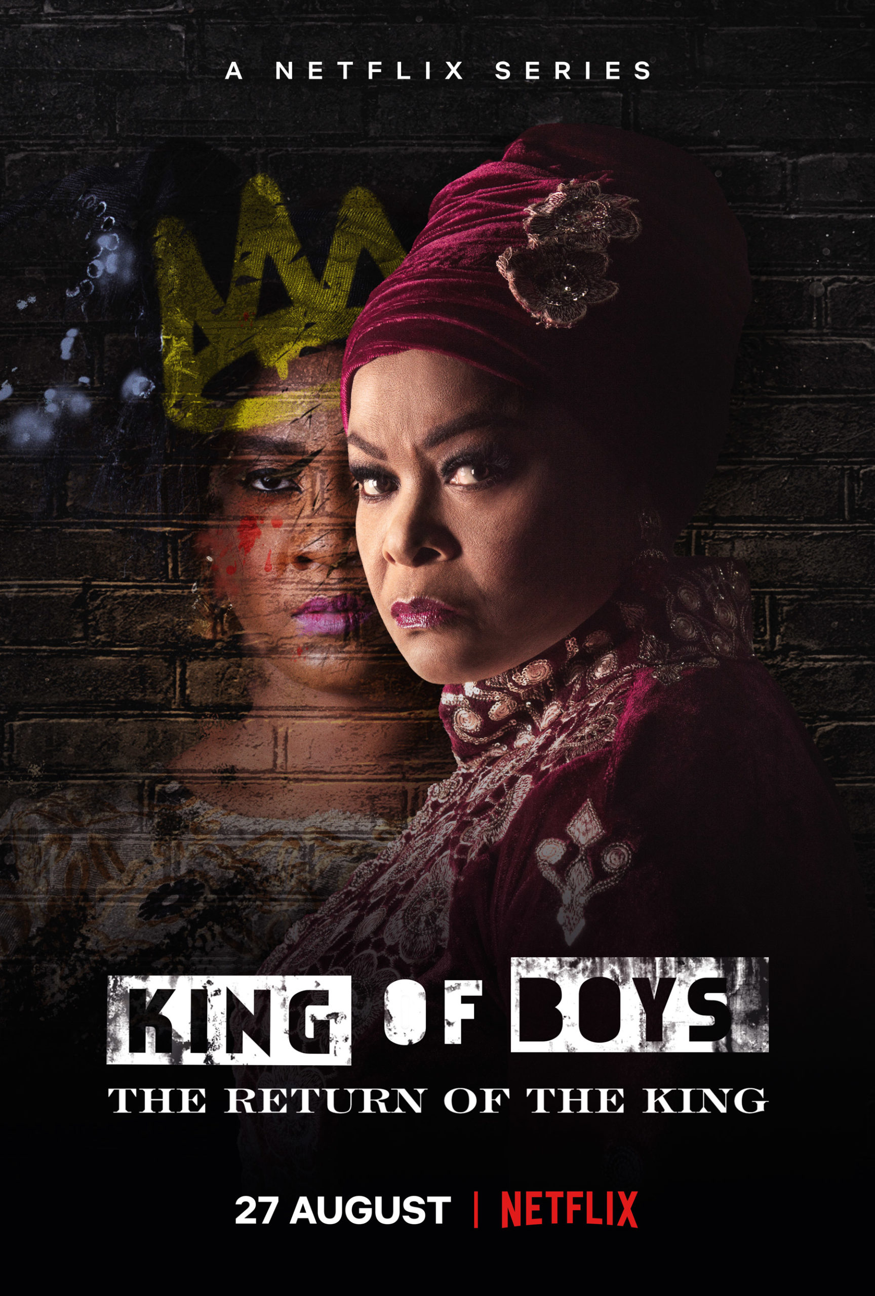 Key Artwork for the Netflix Original Series King Of Boys: Return Of The King, photographed by Remi Adetiba and Olubunmi Adetiba