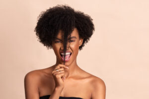 Model Chisom Okeke photographed for OLORI Beauty USA's launch campaign by Remi Adetiba